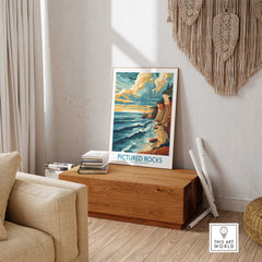 Pictured Rocks Travel Print-This Art World