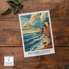 Pictured Rocks Travel Print-This Art World