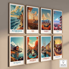 Pictured Rocks Travel Print-This Art World