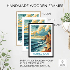 Pictured Rocks Travel Print-This Art World
