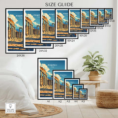 Pompeii Travel Poster