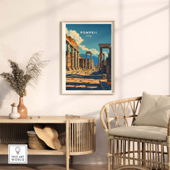 Pompeii Travel Poster