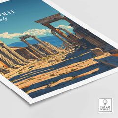 Pompeii Travel Poster