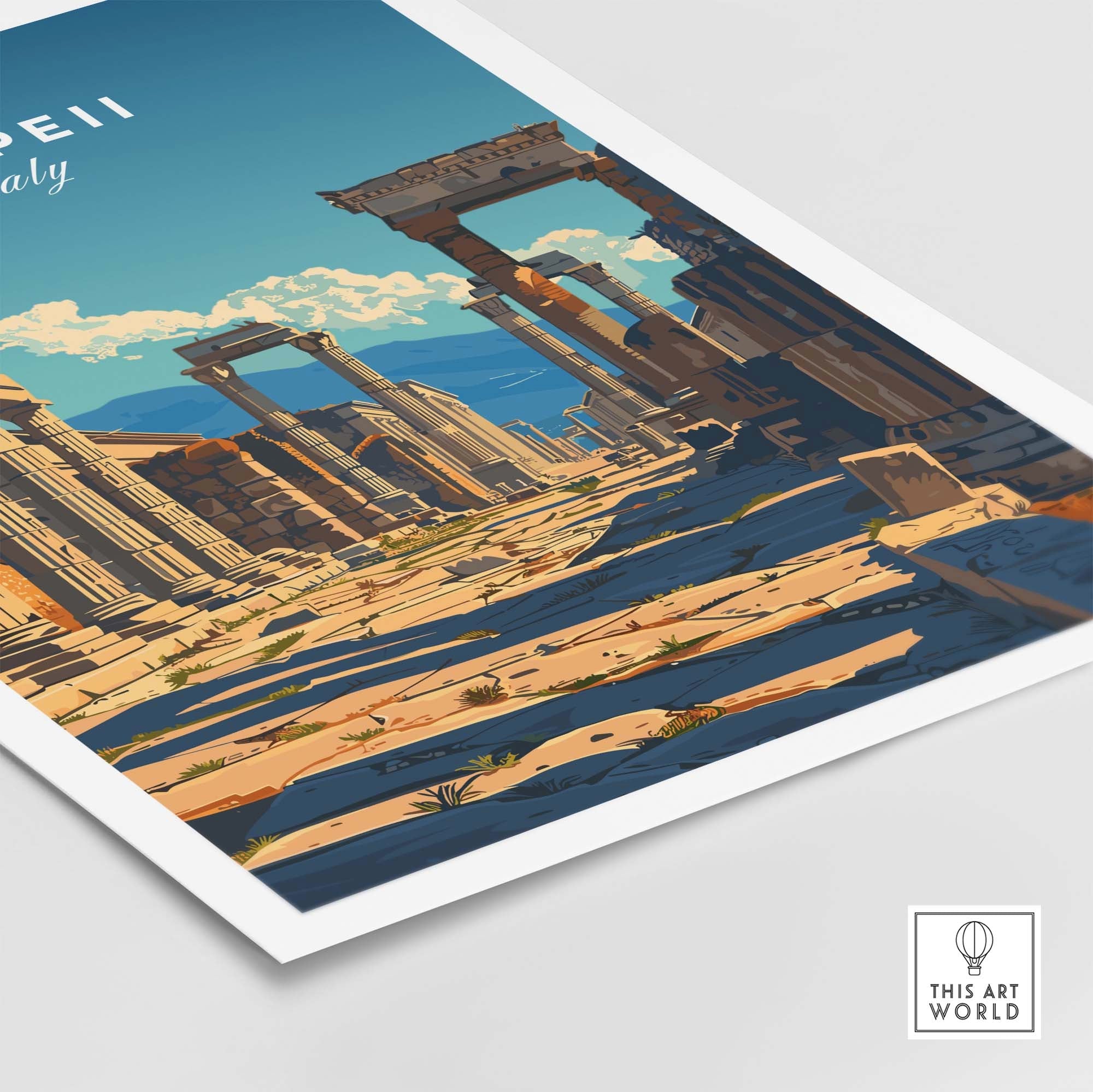 Pompeii Travel Poster