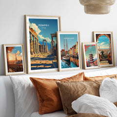 Pompeii Travel Poster