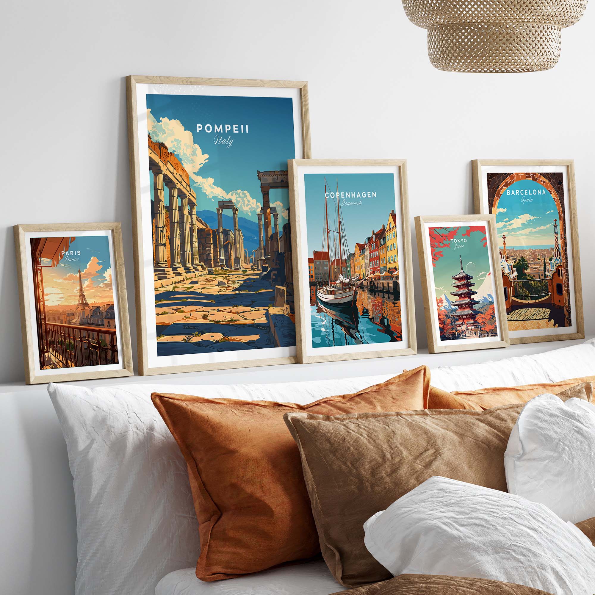 Pompeii Travel Poster