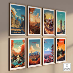 Pompeii Travel Poster