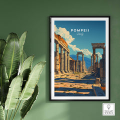 Pompeii Travel Poster