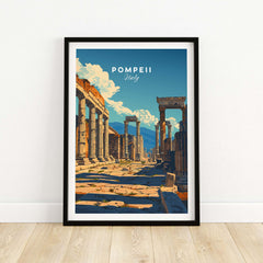 Pompeii Travel Poster
