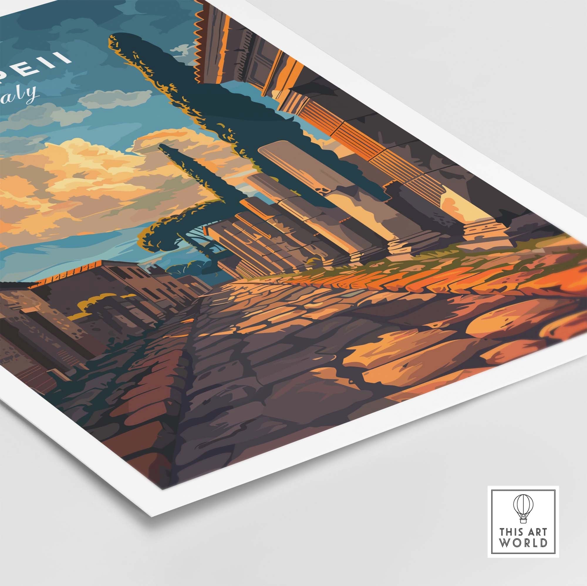 Pompeii Travel Print