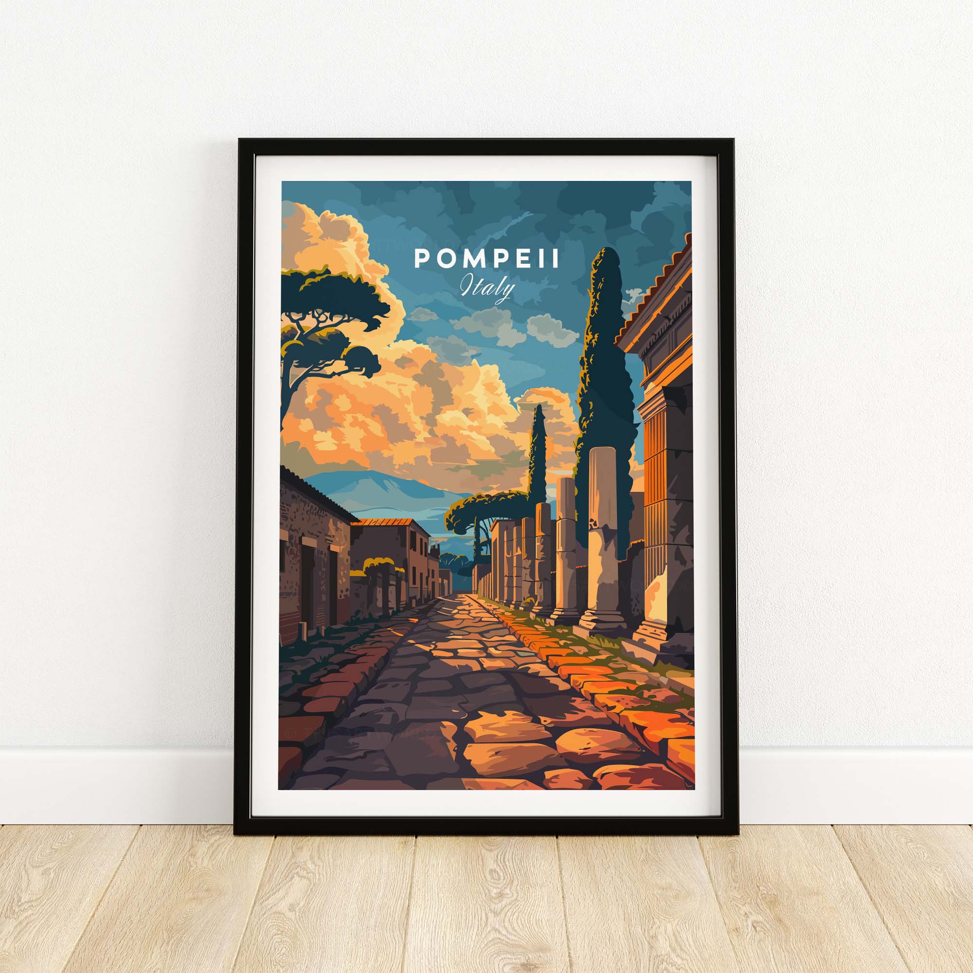 Pompeii Travel Print