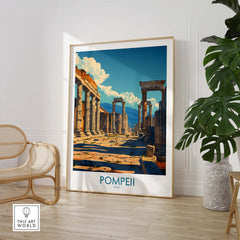 Pompeii Wall Art - Italy Travel Print