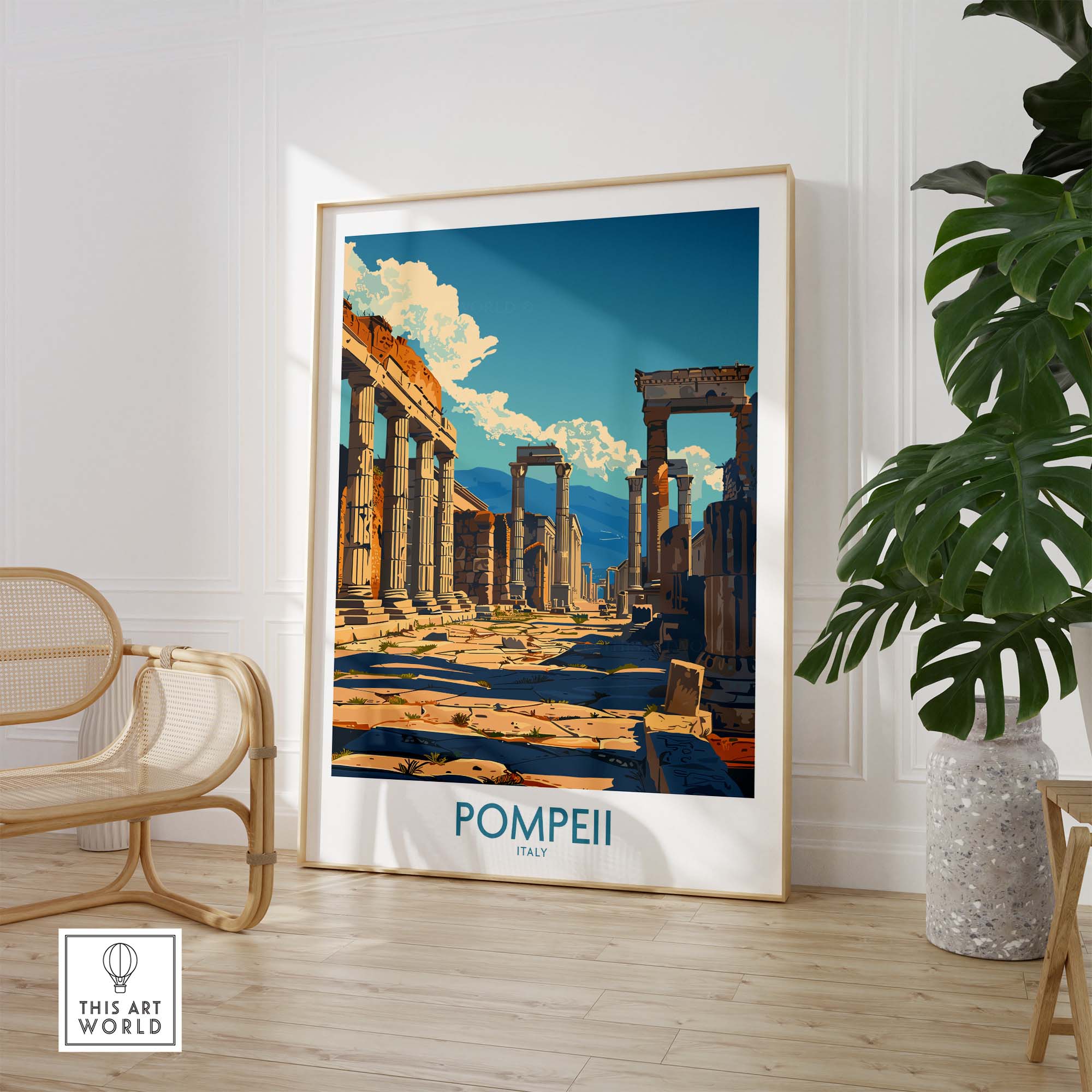Pompeii Wall Art - Italy Travel Print