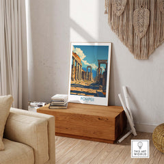 Pompeii Wall Art - Italy Travel Print