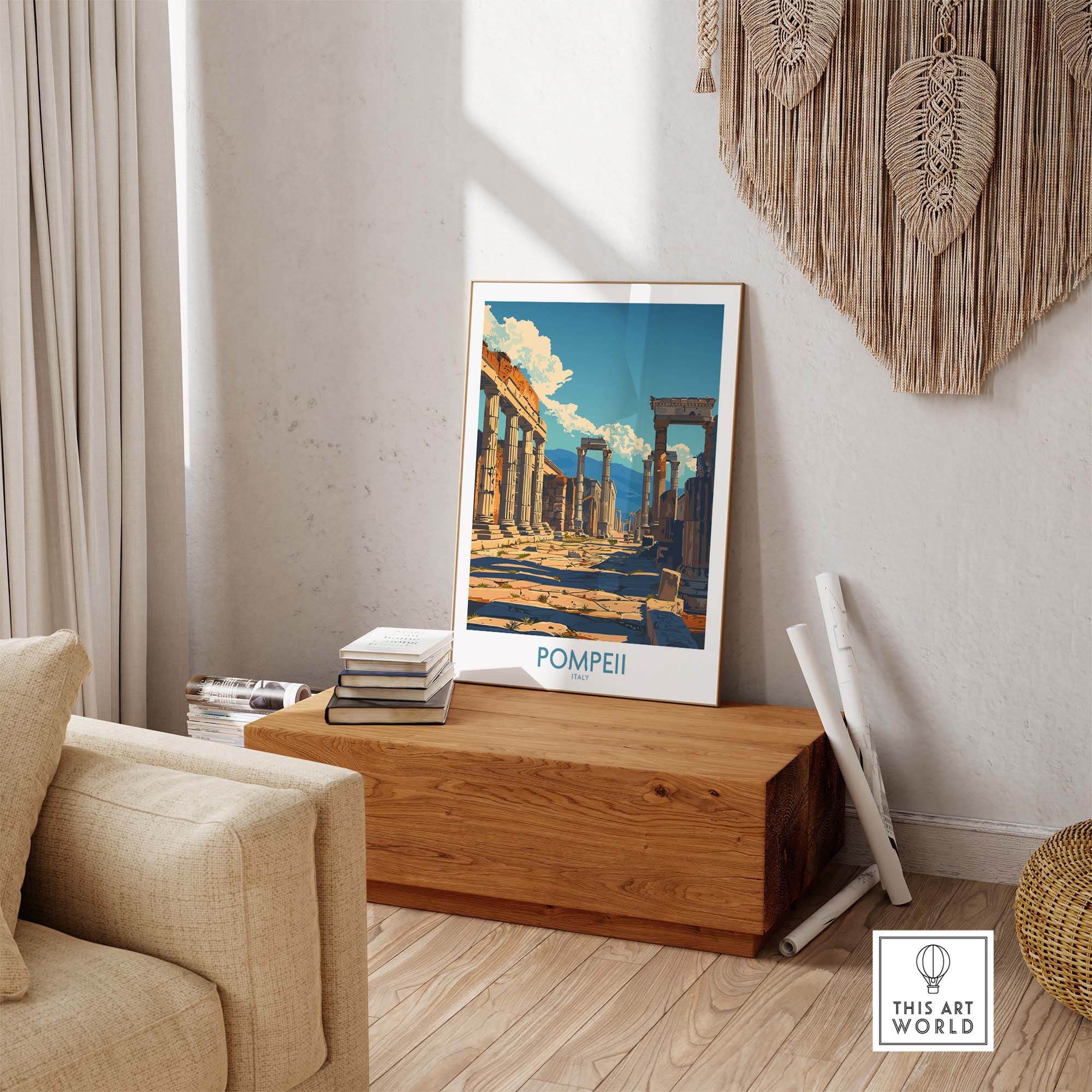 Pompeii Wall Art - Italy Travel Print