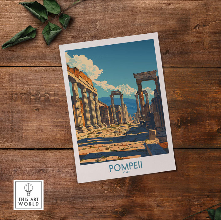 Pompeii Wall Art - Italy Travel Print