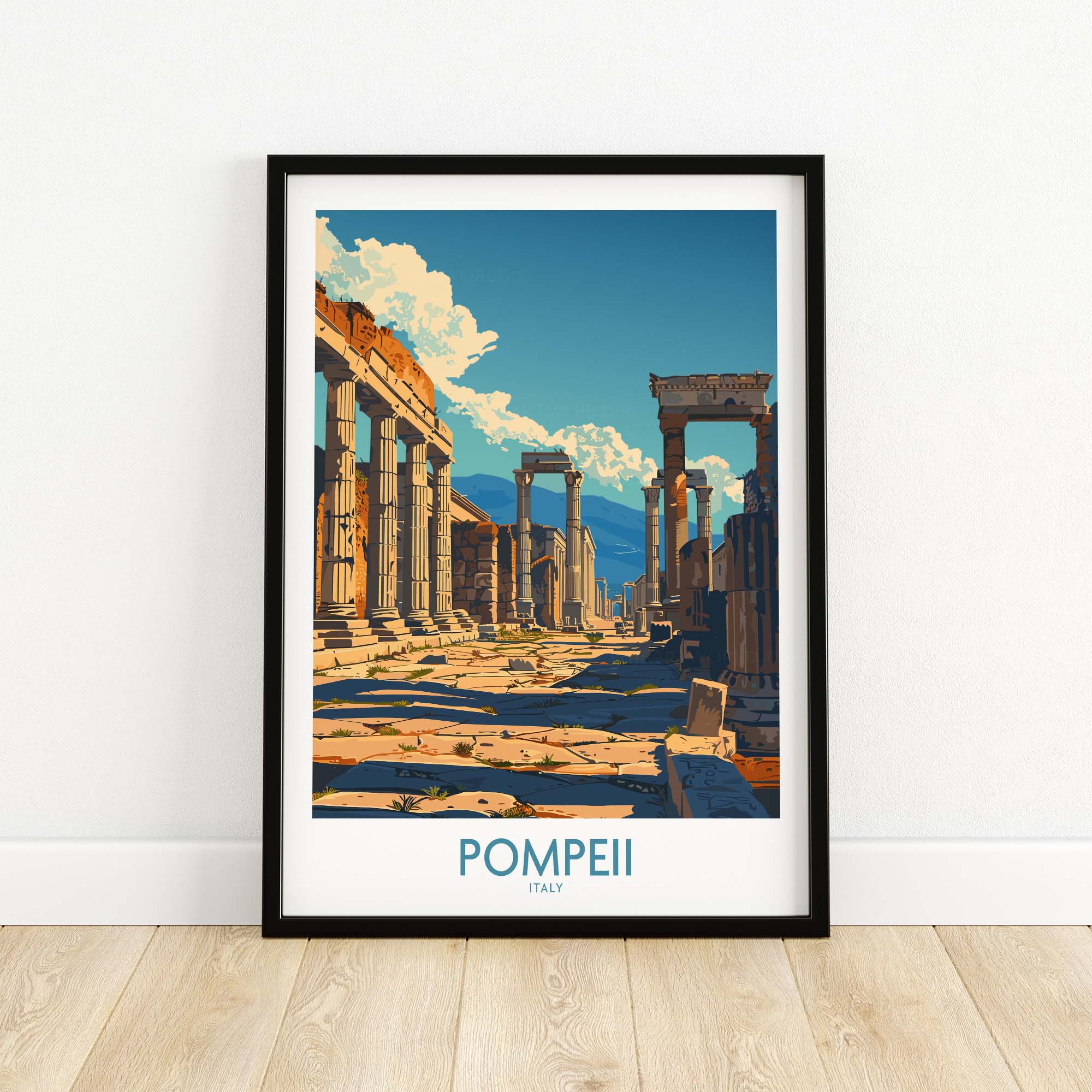 Pompeii Wall Art - Italy Travel Print