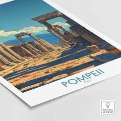 Pompeii Wall Art - Italy Travel Print