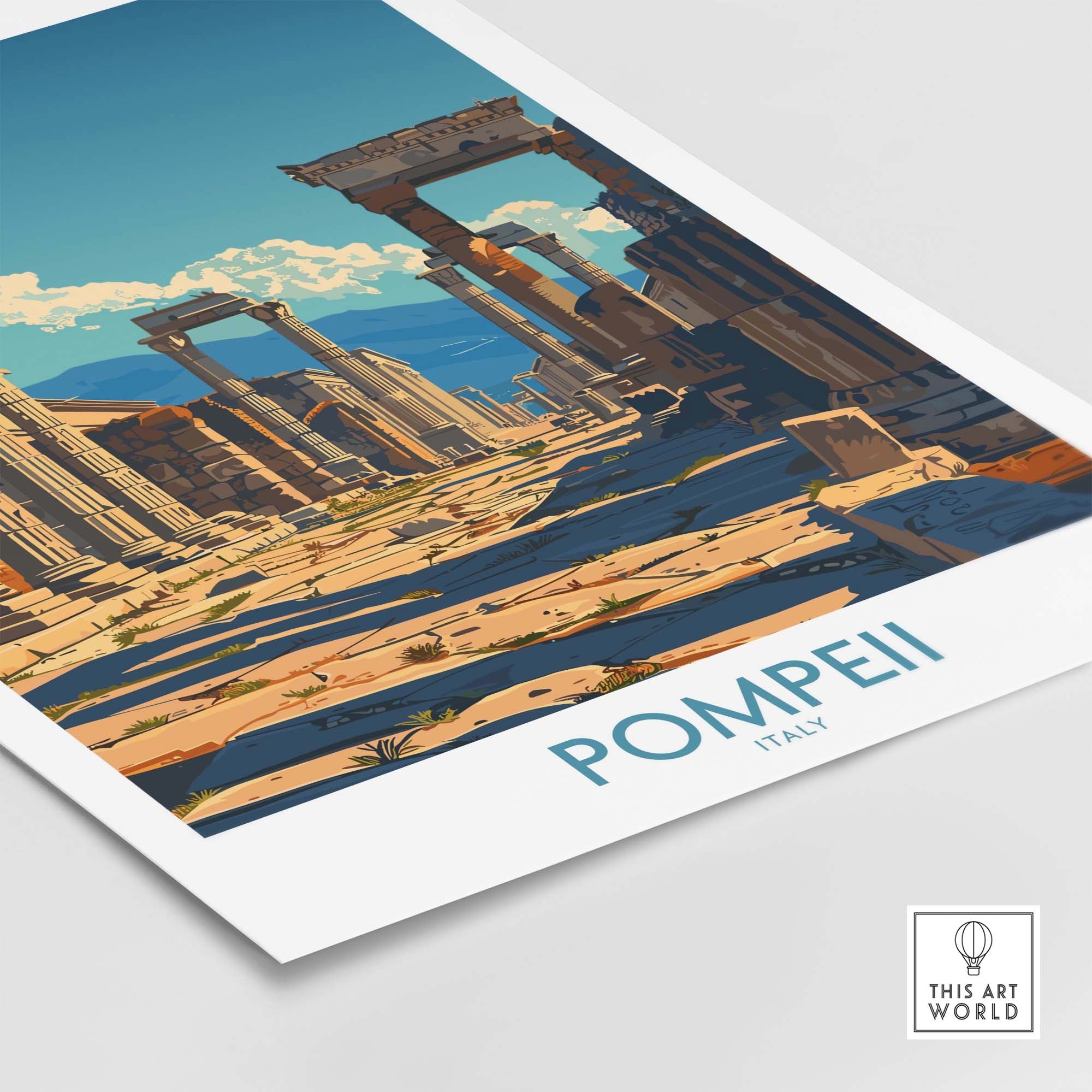 Pompeii Wall Art - Italy Travel Print