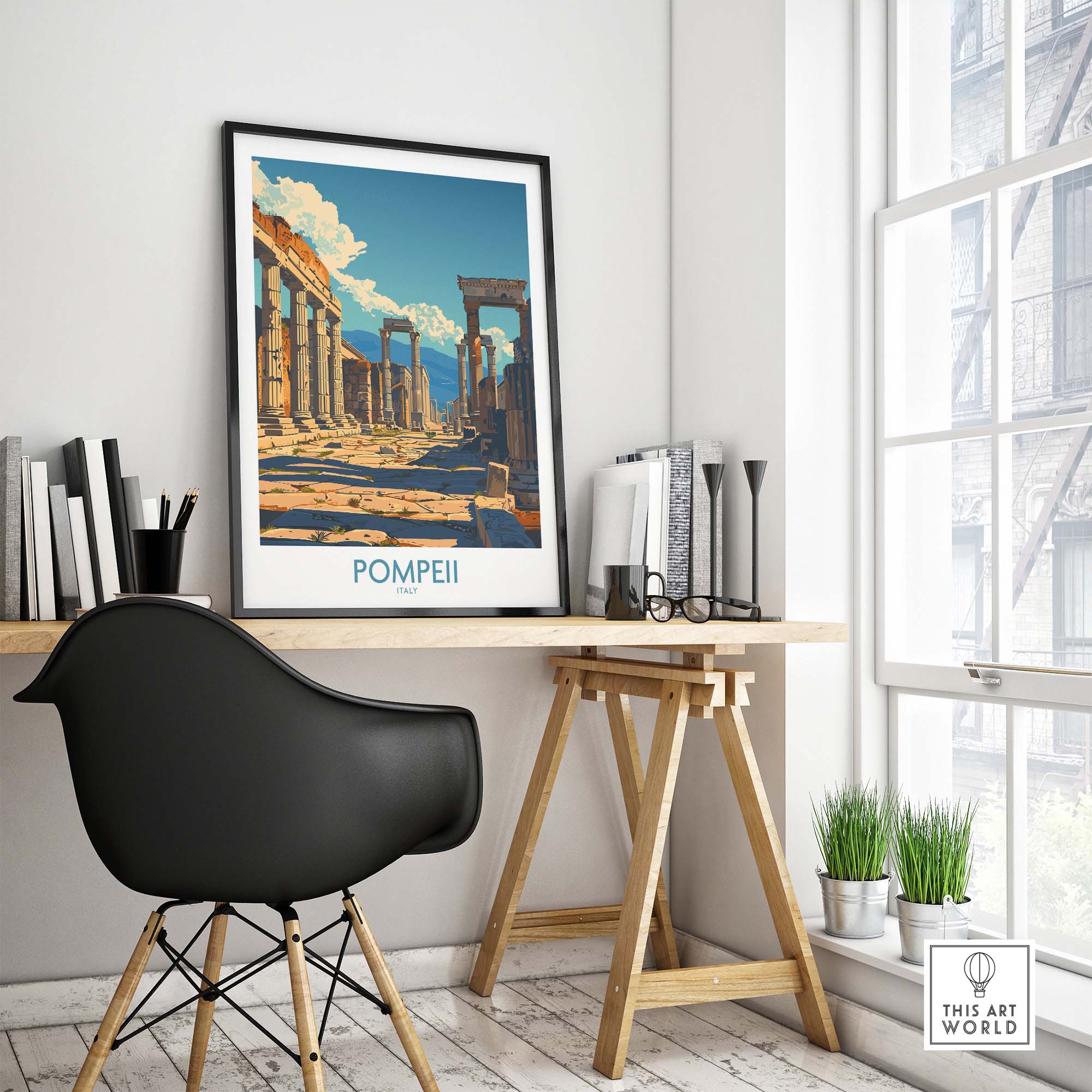 Pompeii Wall Art - Italy Travel Print