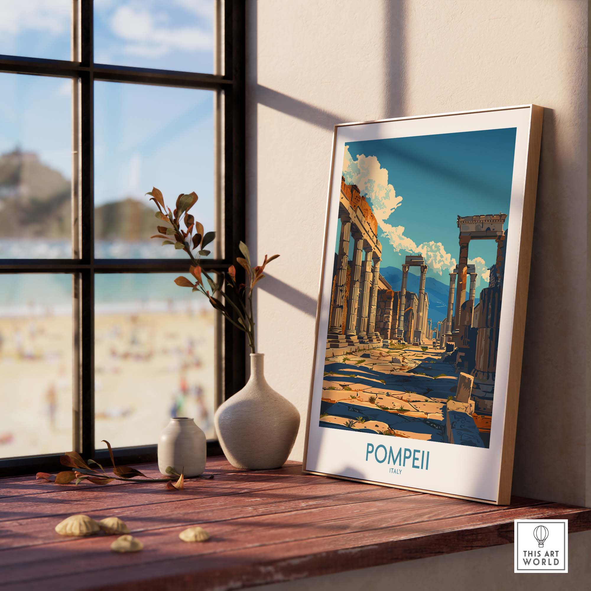 Pompeii Wall Art - Italy Travel Print