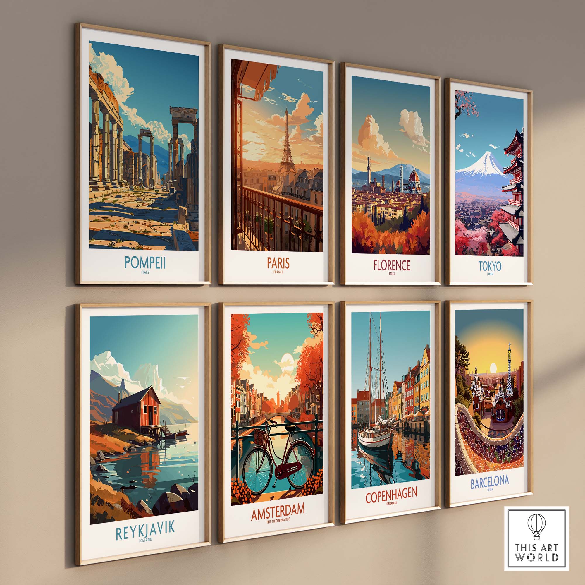Pompeii Wall Art - Italy Travel Print