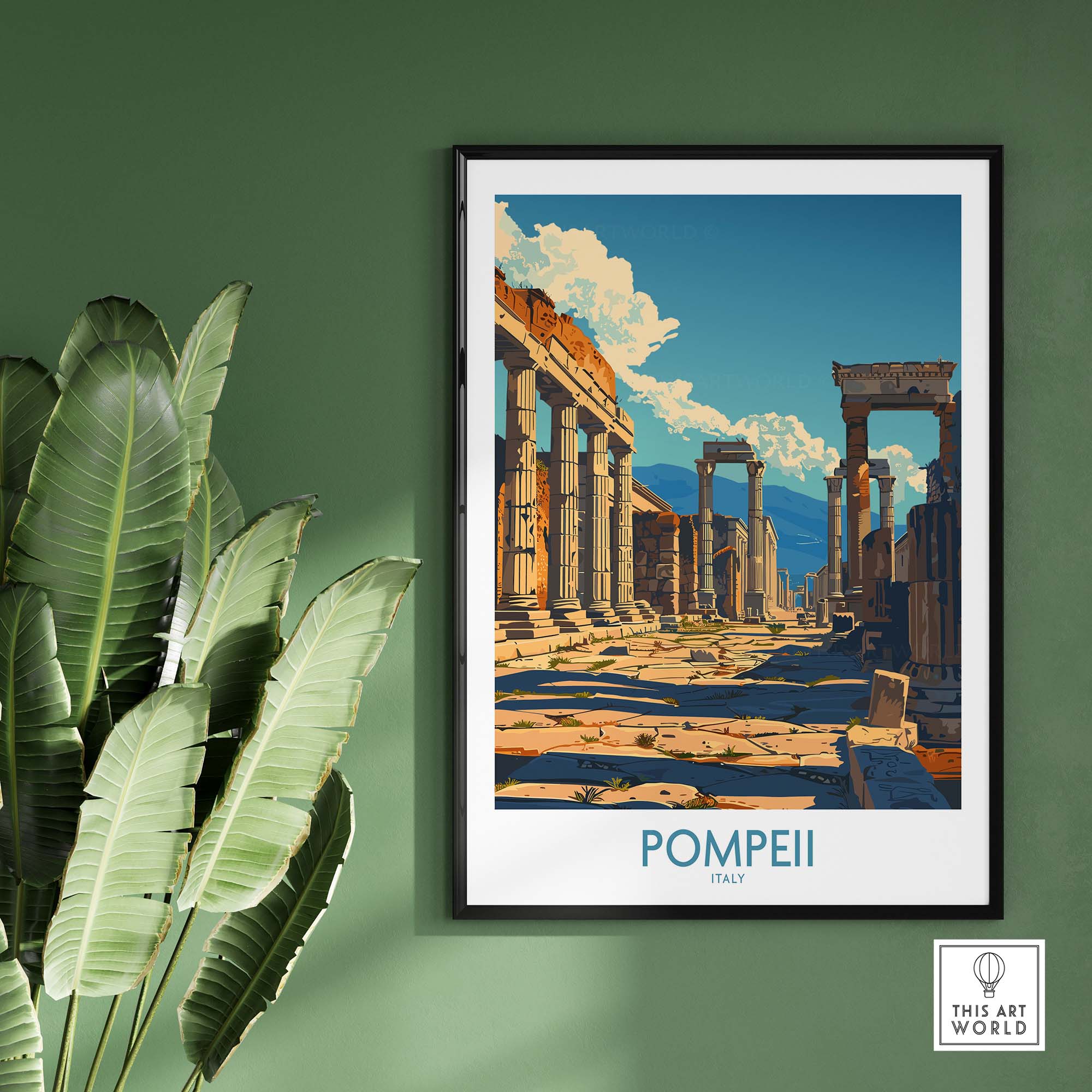Pompeii Wall Art - Italy Travel Print