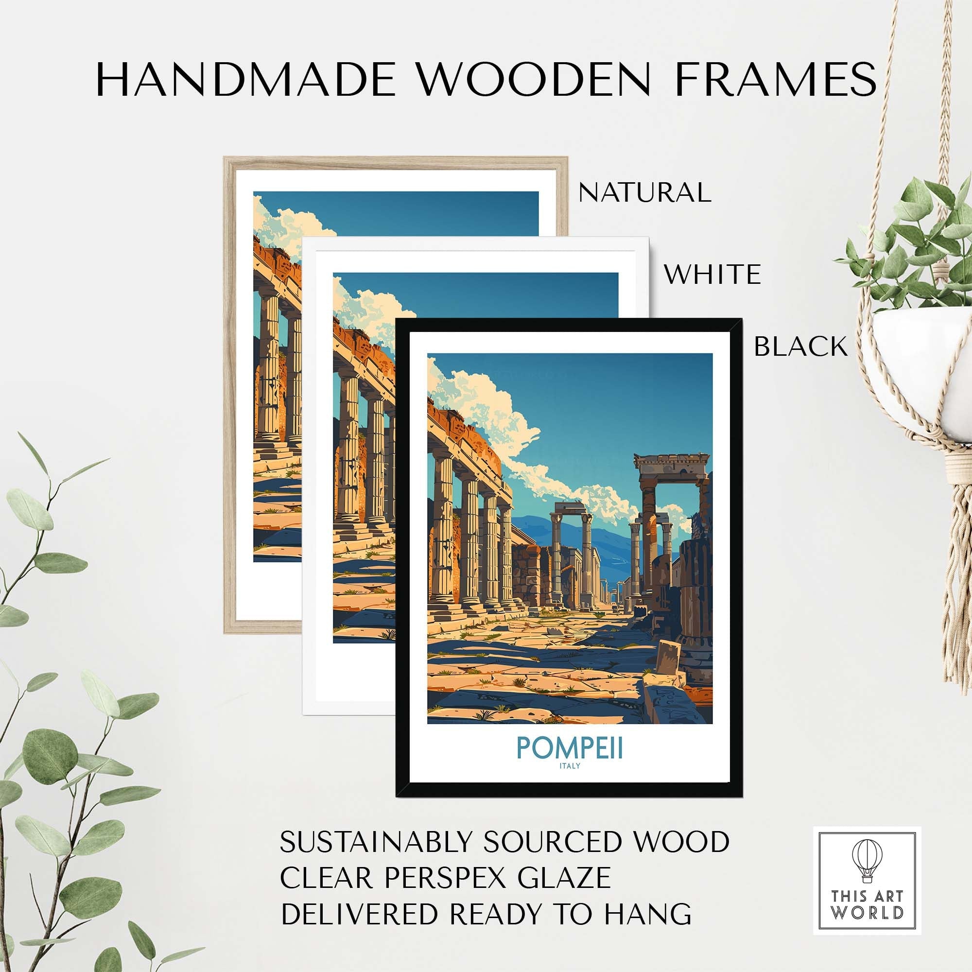 Pompeii Wall Art - Italy Travel Print