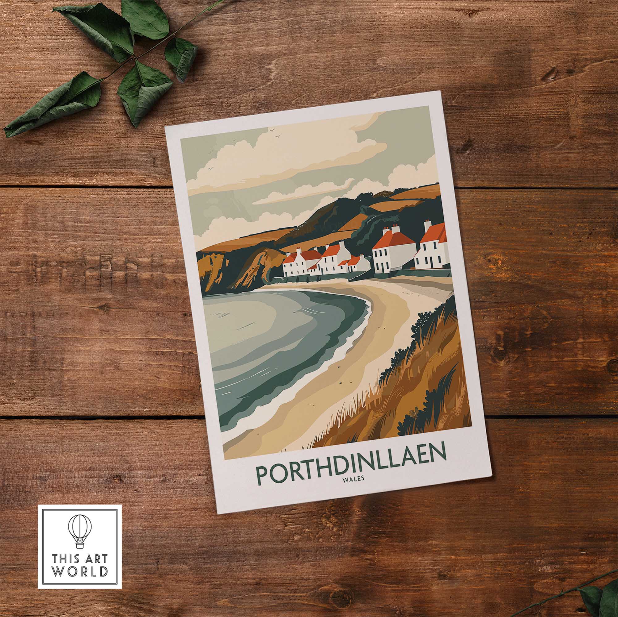 Porthdinllaen Travel Poster Wales-This Art World