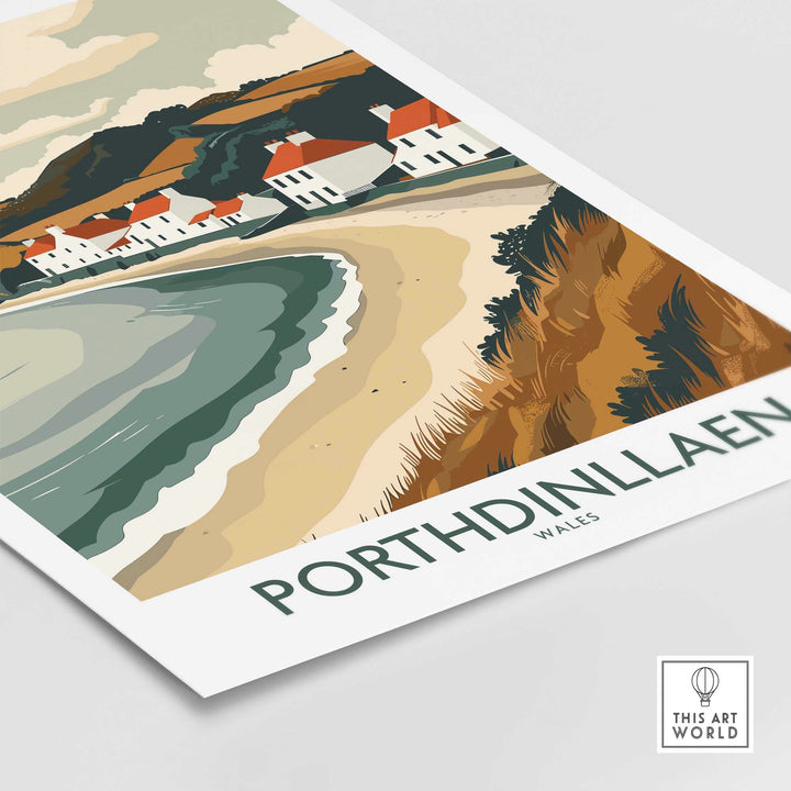 Porthdinllaen Travel Poster Wales-This Art World
