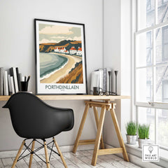 Porthdinllaen Travel Poster Wales-This Art World