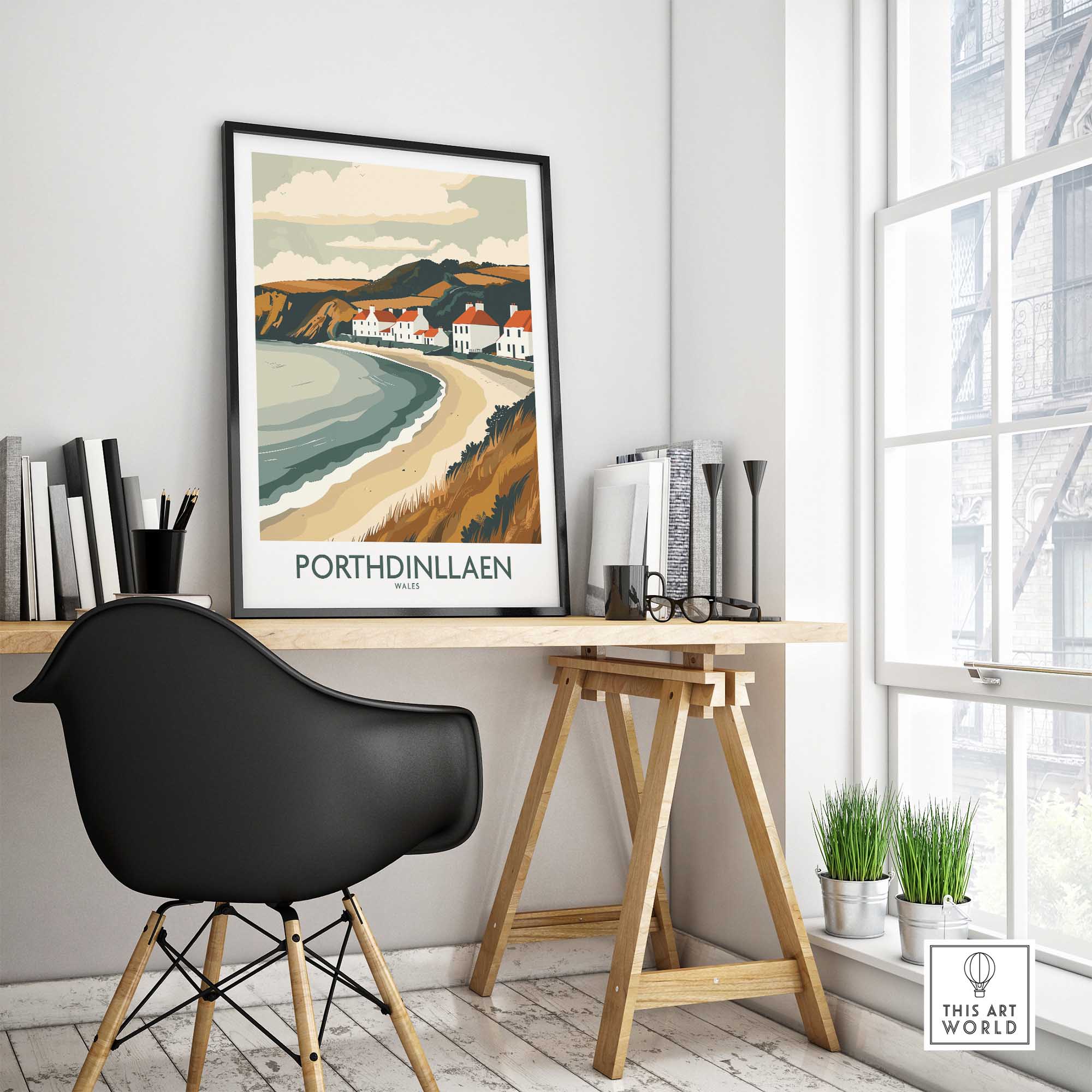Porthdinllaen Travel Poster Wales-This Art World