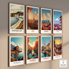 Porthdinllaen Travel Poster Wales-This Art World