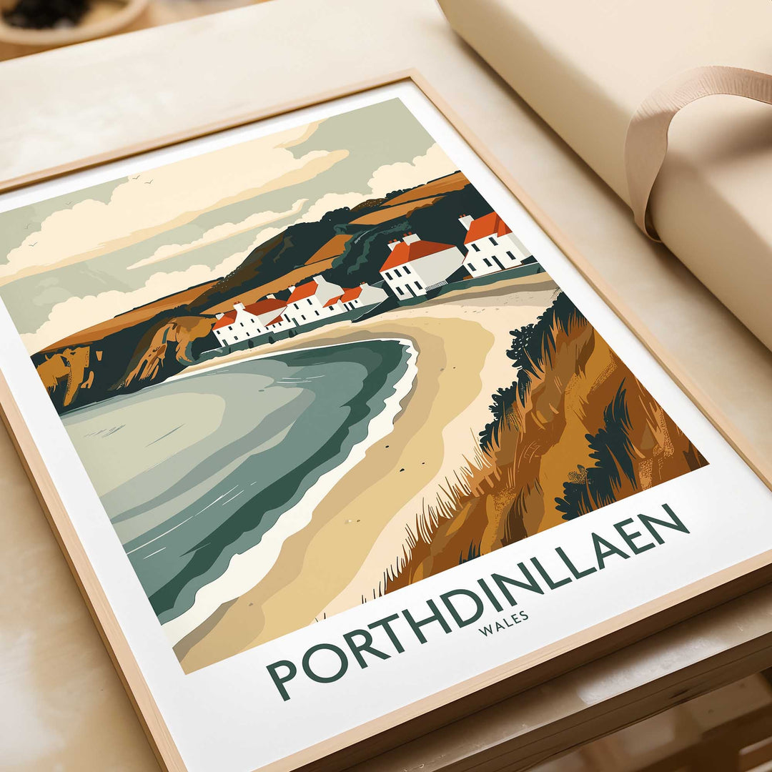 Porthdinllaen Travel Poster Wales-This Art World