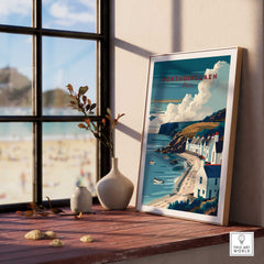 Porthdinllaen Wales Poster-This Art World