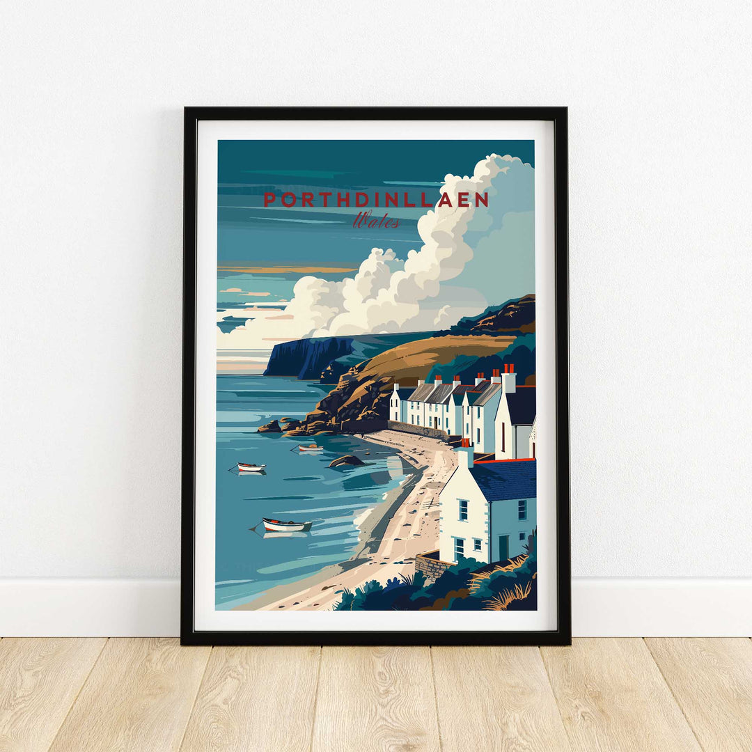 Porthdinllaen Wales Poster-This Art World