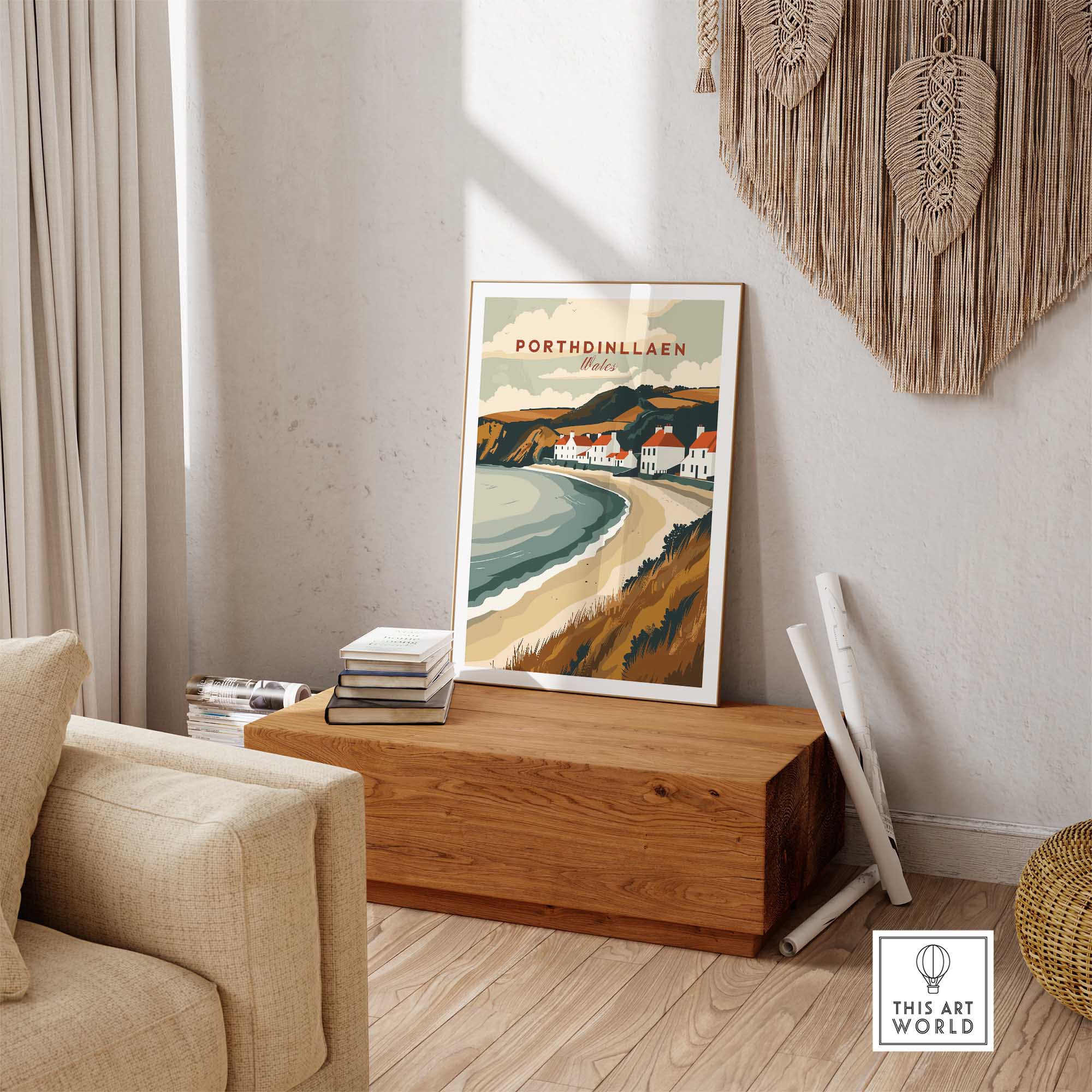 Porthdinllaen Wales Wall Art-This Art World