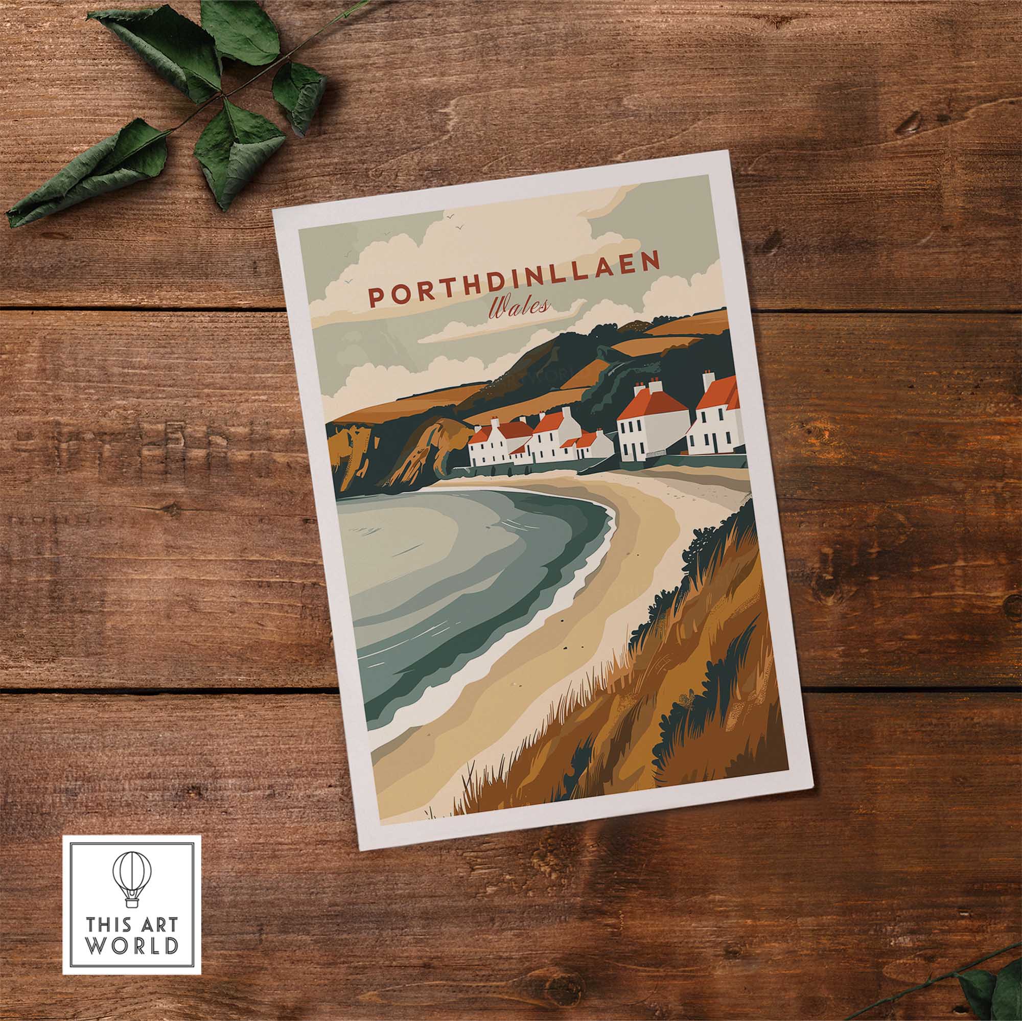 Porthdinllaen Wales Wall Art-This Art World
