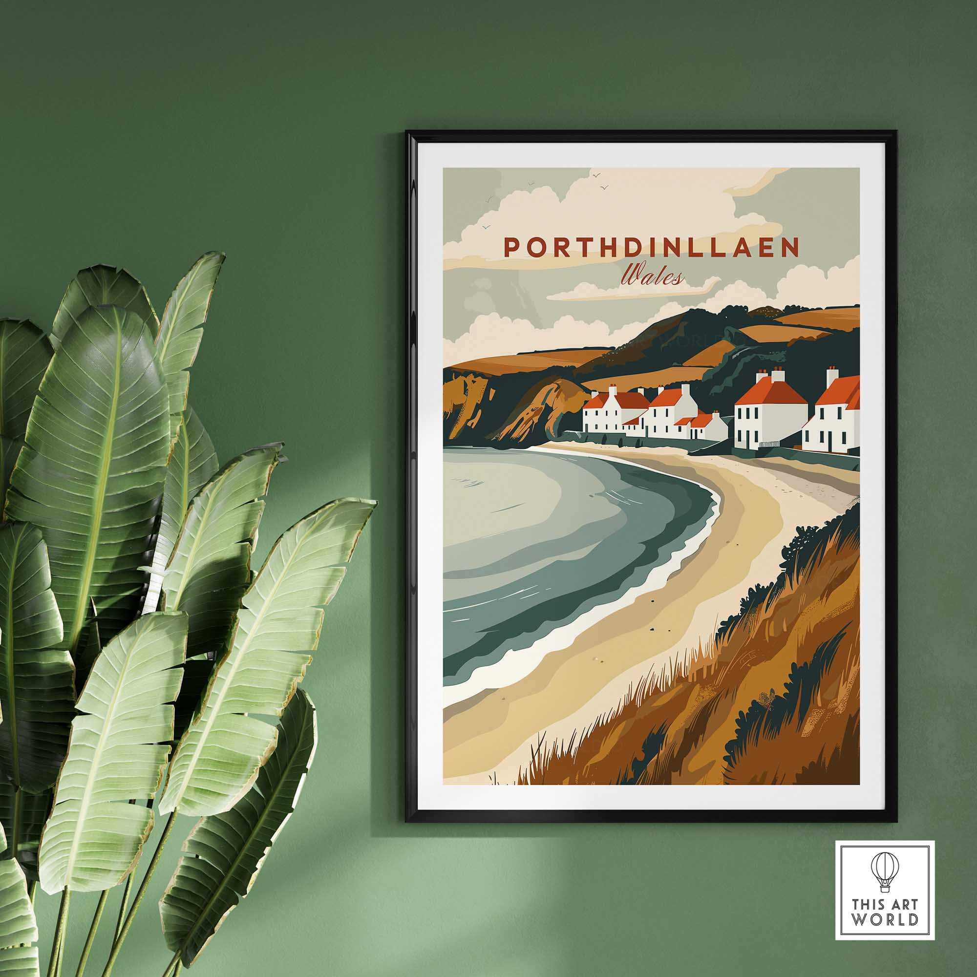 Porthdinllaen Wales Wall Art-This Art World