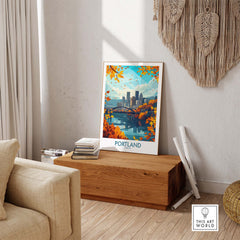 Portland Oregon Travel Poster part of our best collection or travel posters and prints - ThisArtWorld