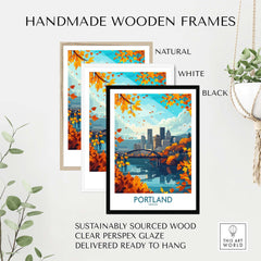 Portland Oregon Travel Poster part of our best collection or travel posters and prints - ThisArtWorld