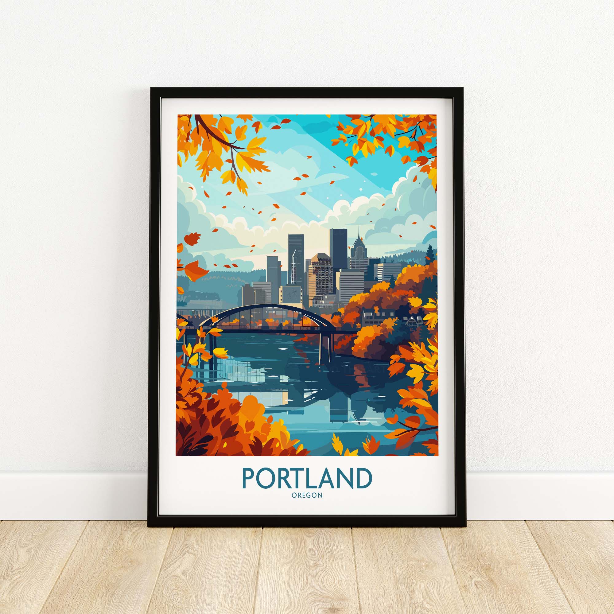 Portland Oregon Travel Poster part of our best collection or travel posters and prints - ThisArtWorld