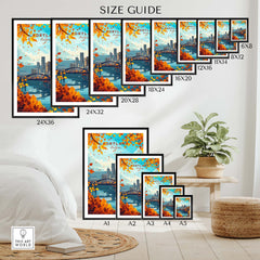 Portland Oregon Wall Art Print part of our best collection or travel posters and prints - ThisArtWorld