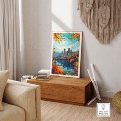 Portland Oregon Wall Art Print part of our best collection or travel posters and prints - ThisArtWorld