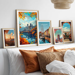 Portland Oregon Wall Art Print part of our best collection or travel posters and prints - ThisArtWorld