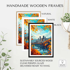 Portland Oregon Wall Art Print part of our best collection or travel posters and prints - ThisArtWorld