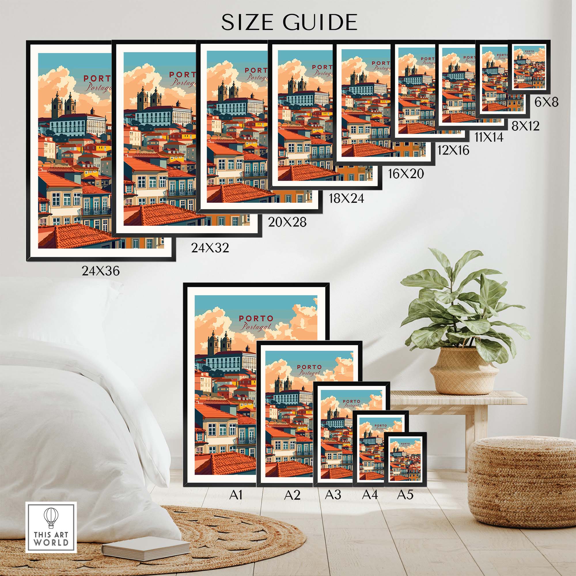 Porto Poster part of our best collection or travel posters and prints - ThisArtWorld