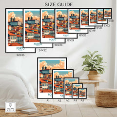 Porto Print part of our best collection or travel posters and prints - ThisArtWorld