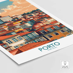 Porto Print part of our best collection or travel posters and prints - ThisArtWorld