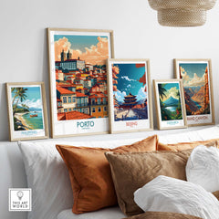 Porto Print part of our best collection or travel posters and prints - ThisArtWorld